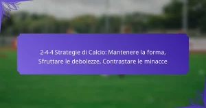 2-4-4 Strategie di Calcio: Mantenere la forma, Sfruttare le debolezze, Contrastare le minacce